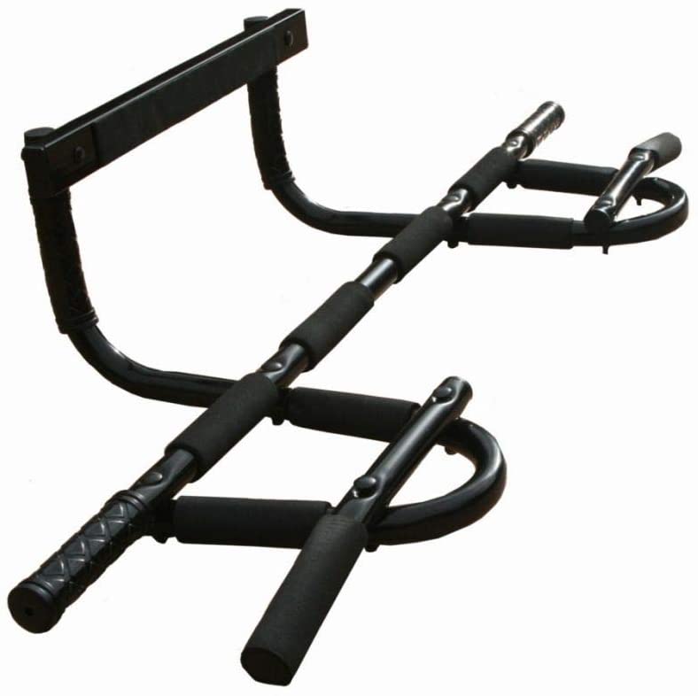 Portable Home Door DoorGym Bar Fitness Equipment Chin-up Workout Push-up Sit-up Pull-up Dip Iron door GymCardio TrainingSteel construction with professional-grade foam grips. Quick and easy assembly. Fits all standard door frames. Attaches and removes fro